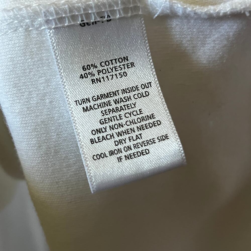 Quacker Factory Tunic White Knit Top Bejeweled Dressy Casual V Neck Spring 3X - Picture 8 of 8